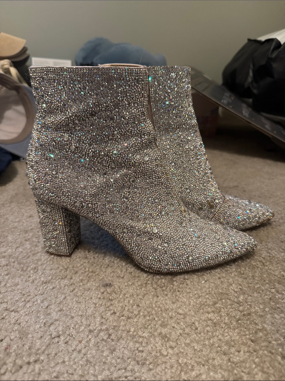 Betsey Johnson Rhinestone Booties
